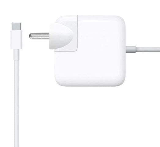 "Black laptop charger with a power brick, cable, and connector, designed for fast and efficient laptop charging."