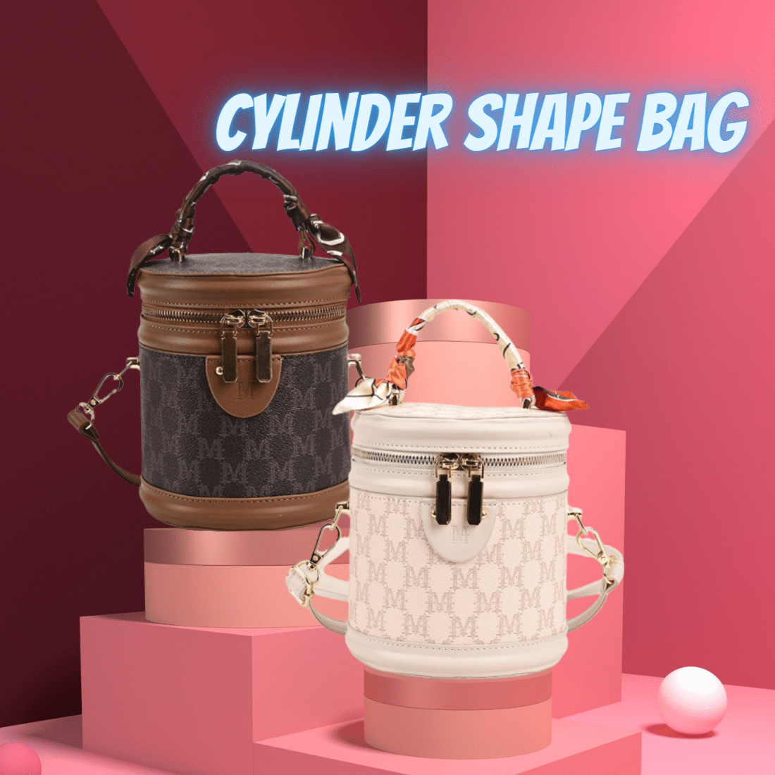 cylinder shape bag for women 