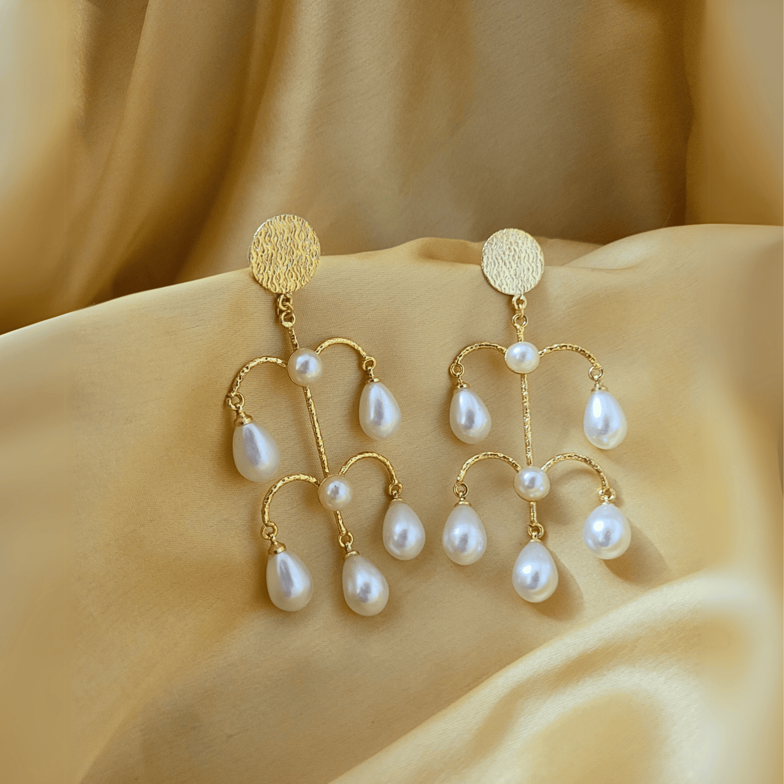 Buy Golden Finish Earrings