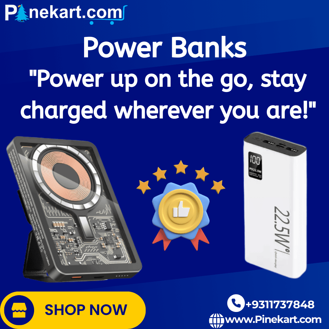 "Portable power bank with sleek design, featuring fast charging capabilities and multiple USB ports for convenient device charging on the go."