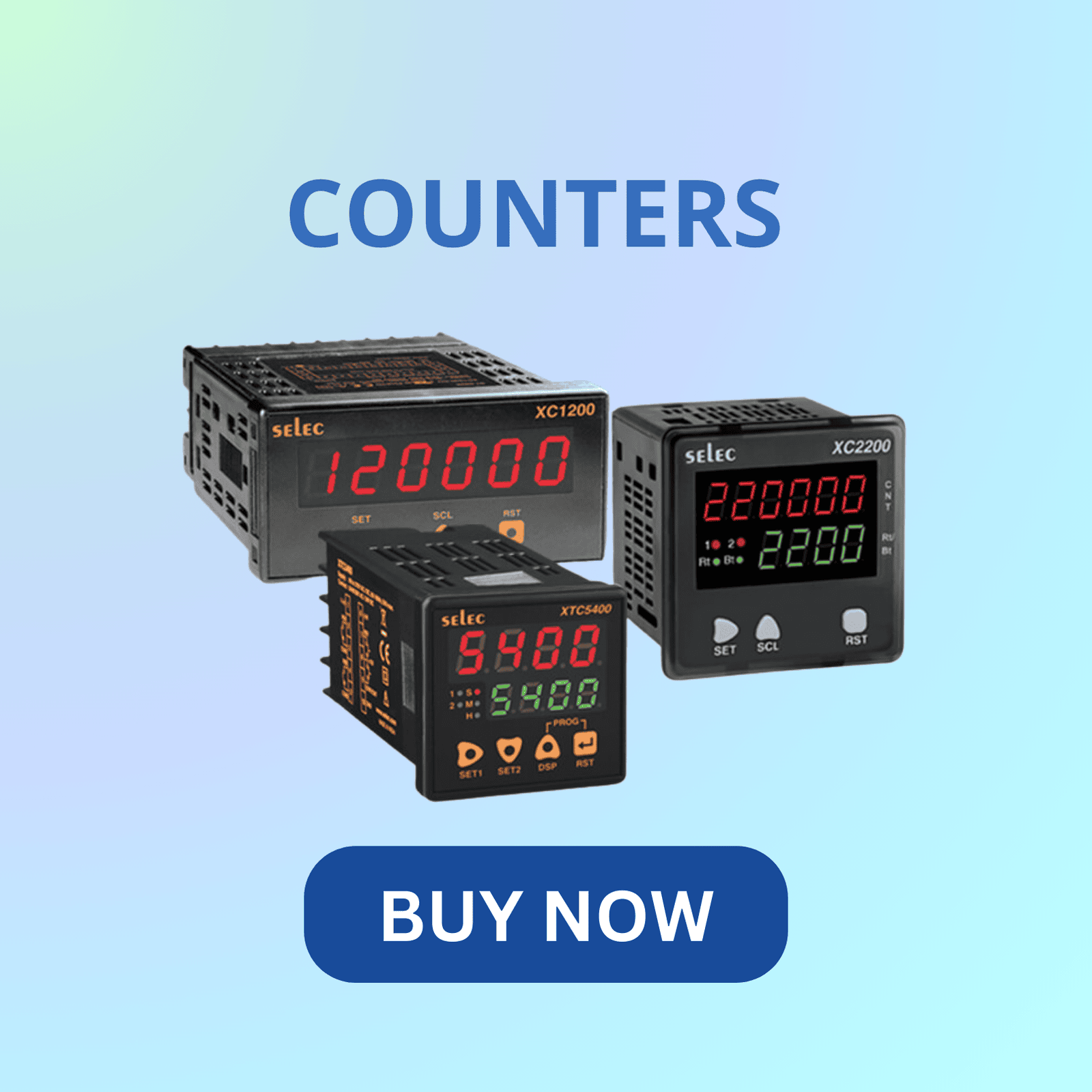 Selec counter for accurate counting and monitoring in industrial automation applications