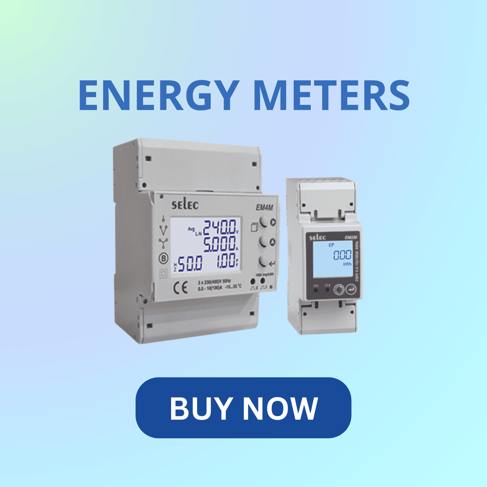 Selec energy meter for accurate power consumption measurement and monitoring