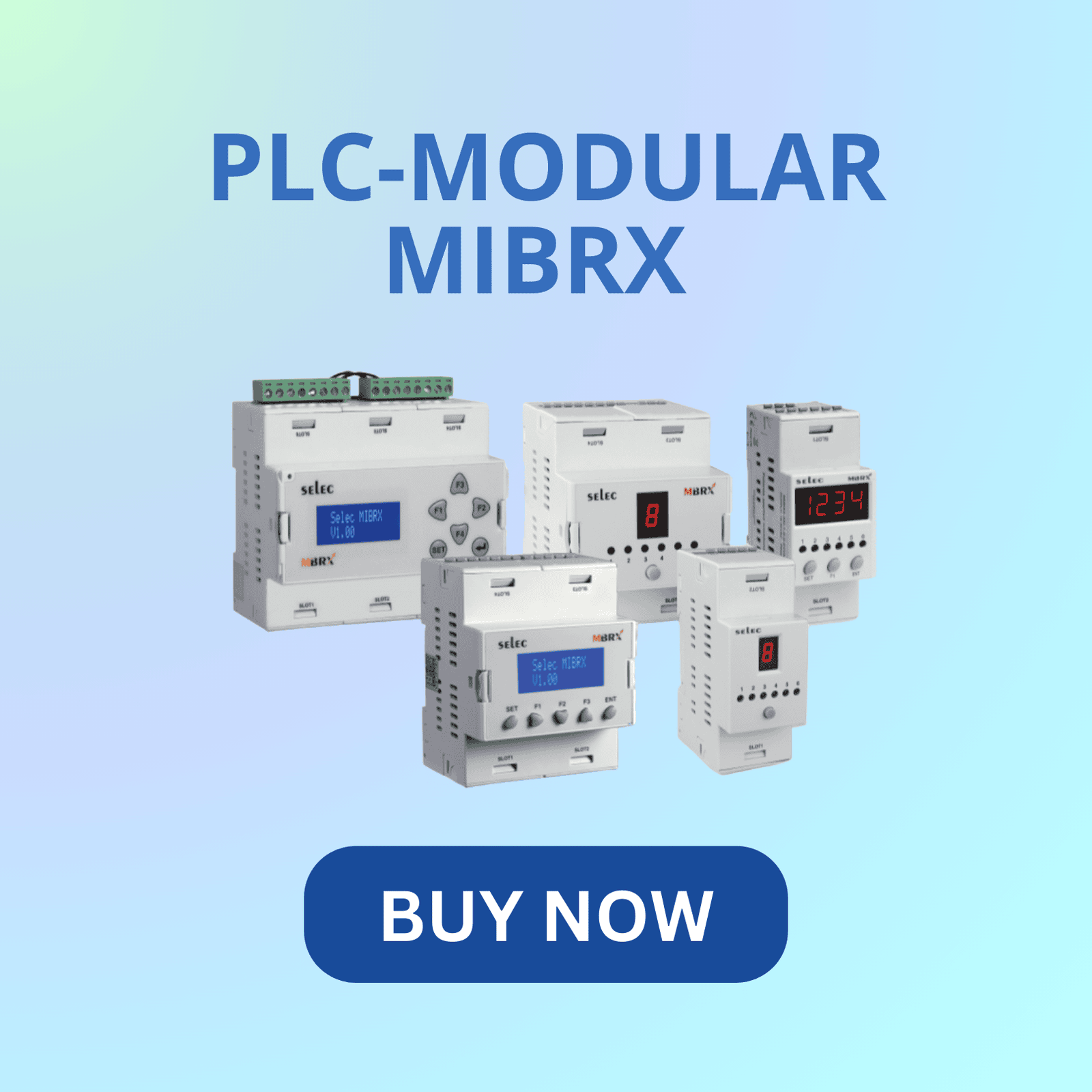 Selec PLC modular MIBRx for flexible automation and process control in industrial applications