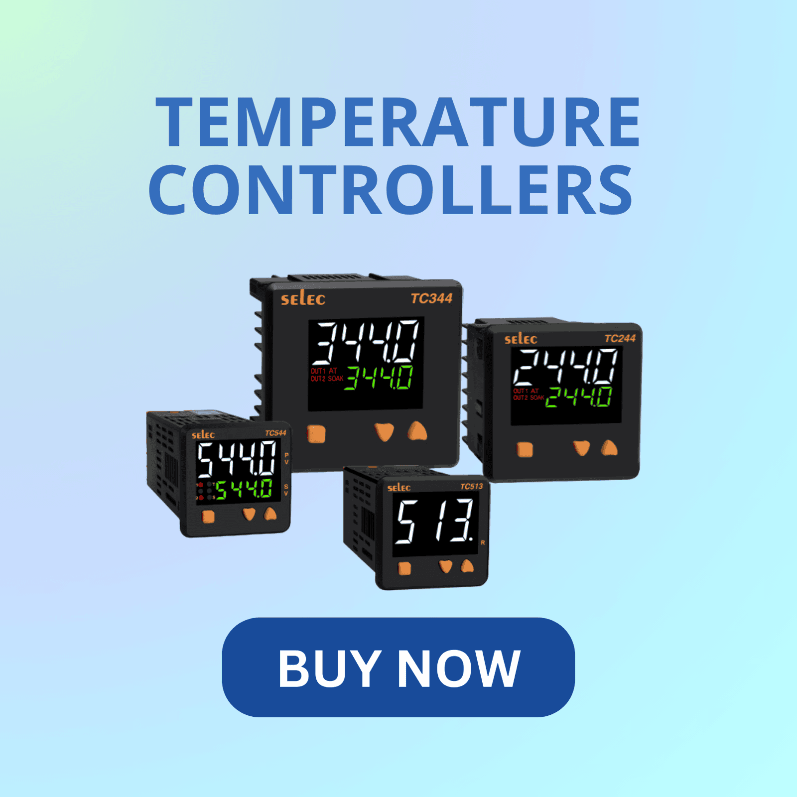 Selec temperature controller for precise thermal regulation in industrial and process applications