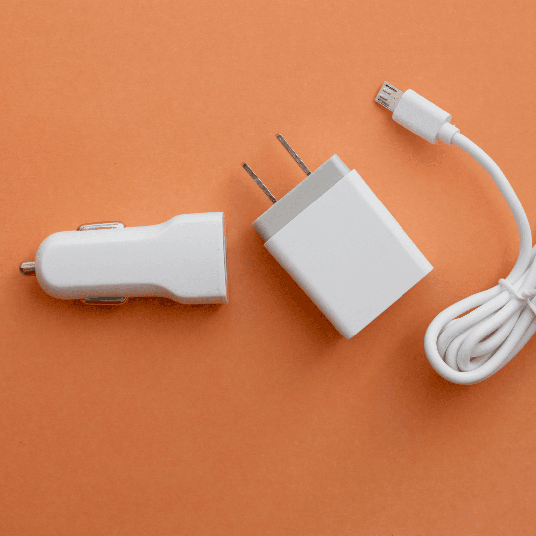 "Different types of chargers including wall adapters, USB cables, and wireless charging pads for various devices." "Different types of chargers including wall adapters, USB cables, and wireless charging pads for various devices."