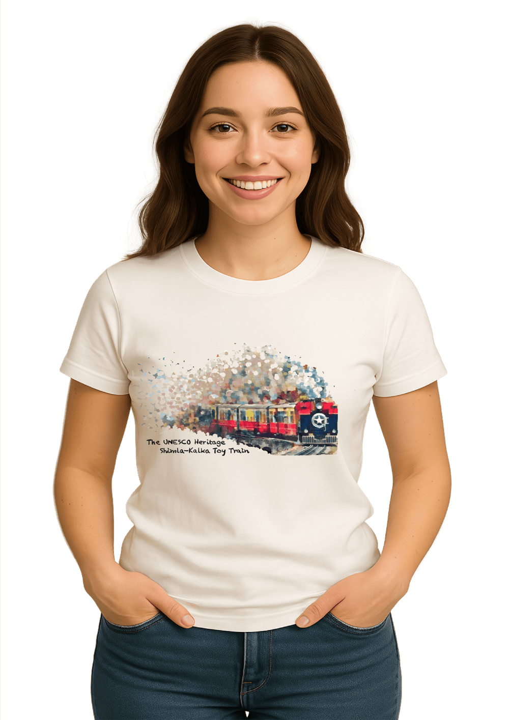 Celebrate the heritage of Shimla with our Classic Shimla Jakhoo White Crew Neck T-Shirt, a timeless piece for those who appreciate culture, tradition, and travel. Featuring an artistic tribute to the majestic Hanuman Statue at Jakhoo Temple, this t-shirt captures the spiritual essence of one of Shimla’s most iconic landmarks.  As part of Yatrika’s Classic Series, this t-shirt also honors the beauty of Indian classical languages, a tribute reflected in our exclusive hangtags. Blending heritage with modern fashion, it’s more than just apparel—it’s a story you wear.