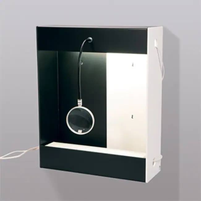 Visual inspection box for visualizing samples and cloths or fabric or any samples