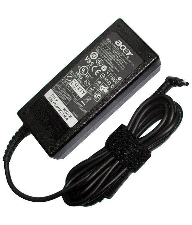 "Acer laptop adapter with a sleek, durable design, providing fast and reliable charging for Acer laptops, ensuring efficient power delivery and long-lasting performance." "Acer laptop adapter with a sleek, durable design, providing fast and reliable charging for Acer laptops, ensuring efficient power delivery and long-lasting performance."