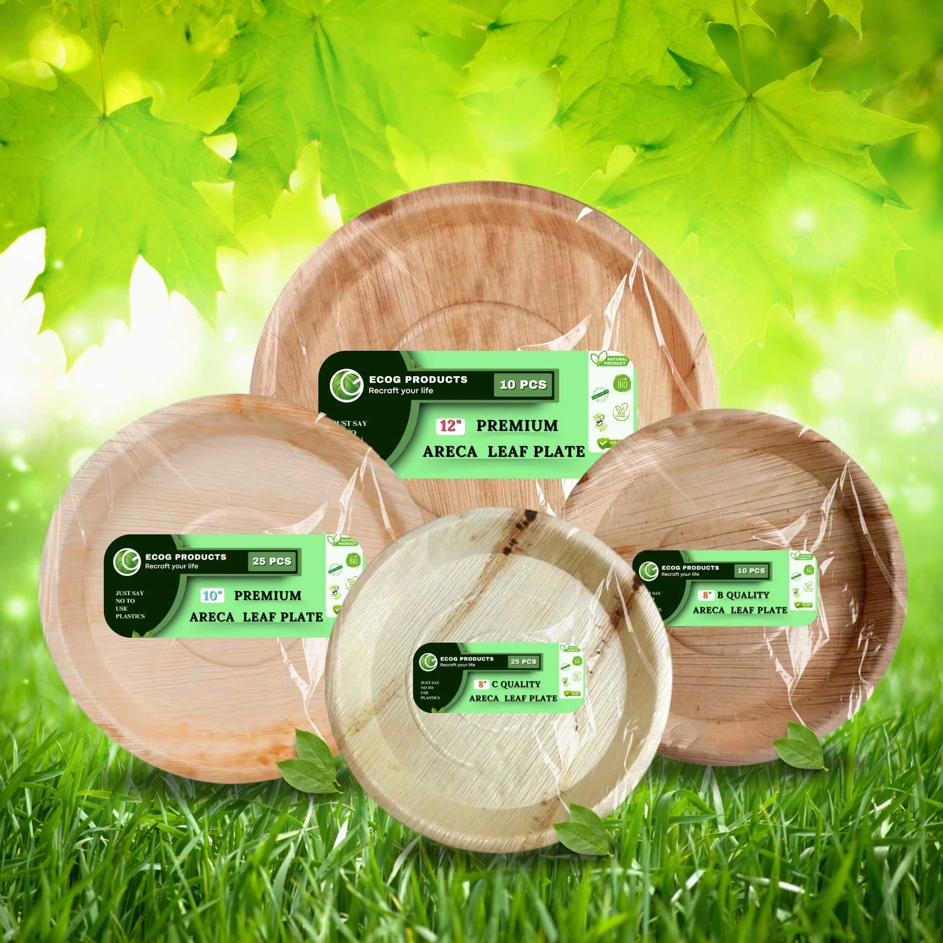 Areca Round Plates Areca Round Plates