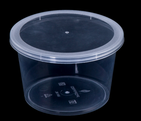Round Plastic Container Box (Transparent Color)