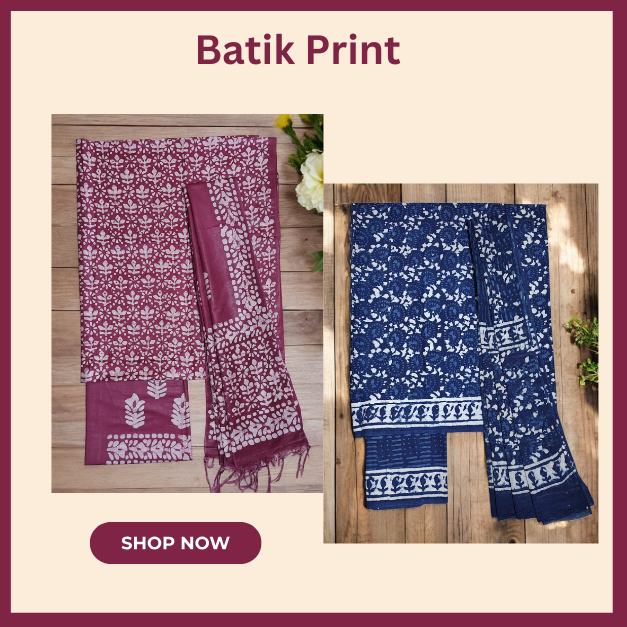 Batik Print Dress Material