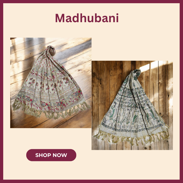 Madhubani Dupatta