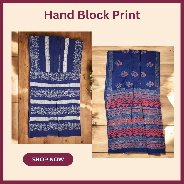 Block Print Saree