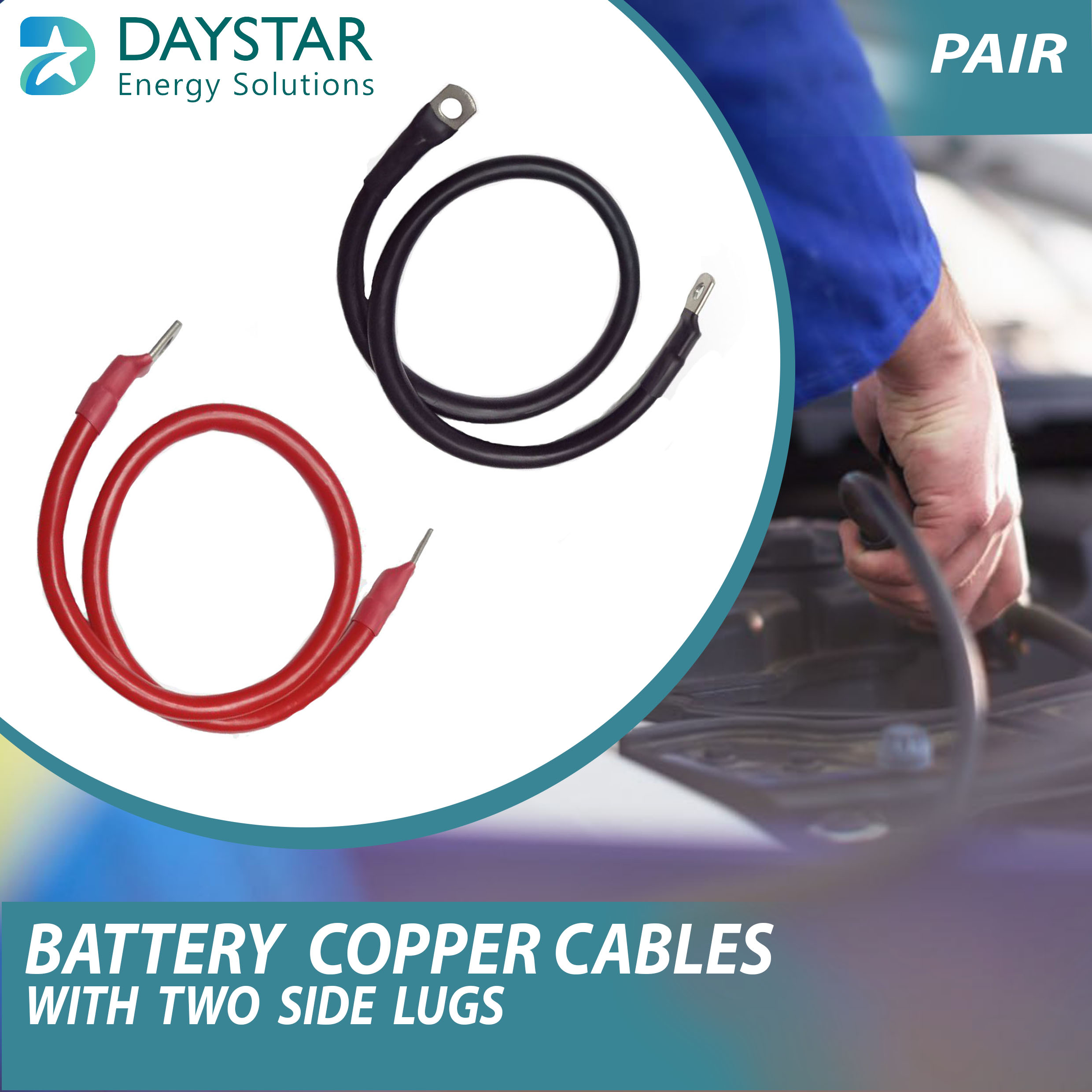 16 sq.mm Red and Black UV Battery DC Cables 16 sq.mm Red and Black UV Battery DC Cables