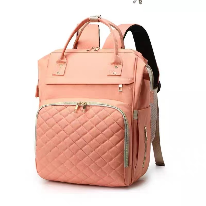 Multi-functional Mommy Bag Crib Backpack with USB support, Large Capacity Mother and Baby Bag Folding Mommy Bag Multi-functional Mommy Bag Crib Backpack with USB support, Large Capacity Mother and Baby Bag Folding Mommy Bag