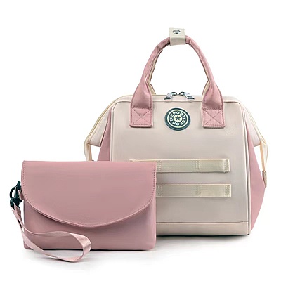 Small Travel Diaper Bag Backpack Mini Diaper Tote Portable Crossbody Diaper Changing Backpack with Insulated Pocket
