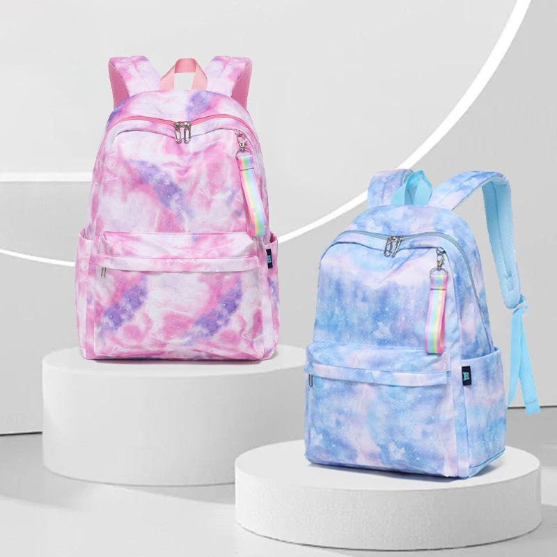 High School Water-Repellent Lightweight College Students' Fashion INS Wind Backpack Stylish School Bag rainbow colours High School Water-Repellent Lightweight College Students' Fashion INS Wind Backpack Stylish School Bag rainbow colours