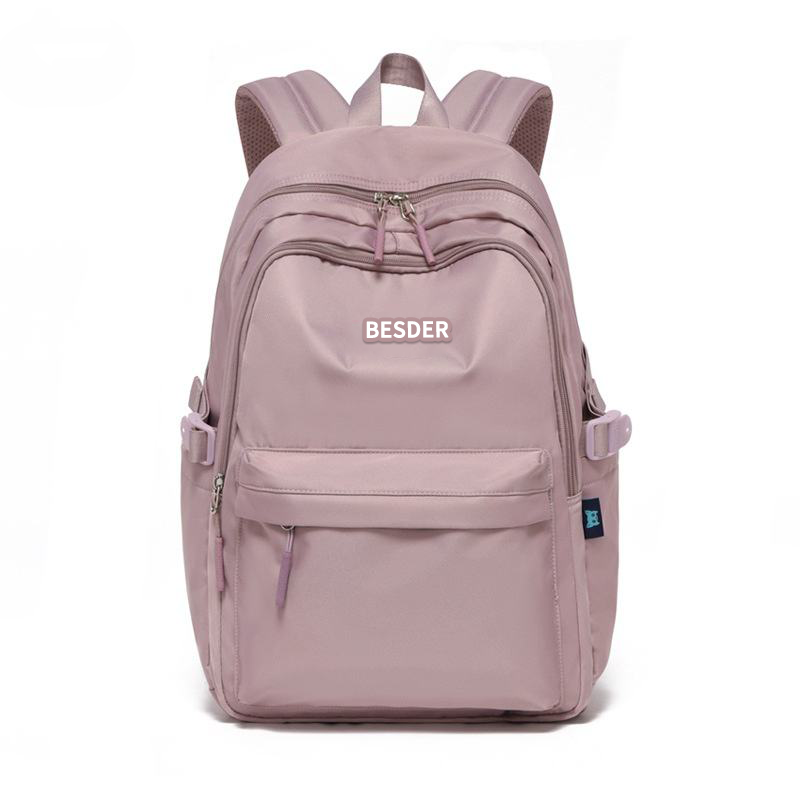 Minimalist Solid Color Unisex Backpacks Leisure Men's Backpack Large Capacity School Bag Women Waterproof Travel Laptop Backpack