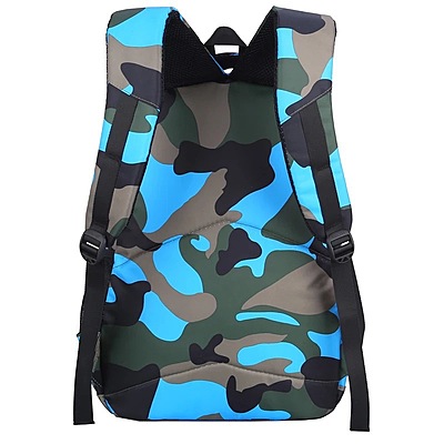 Camo Patterned Schoolbag Waterproof Nylon Backpack Wear-Resistant and Breathable for Primary School