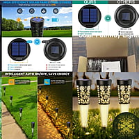 GLOW+REFLECTION Model Rechargable Solar Garden Light_Auto On Off Code -RP6KSgg