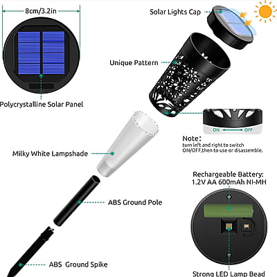 GLOW+REFLECTION Model Rechargable Solar Garden Light_Auto On Off Code -RP6KSgg GLOW+REFLECTION Model Rechargable Solar Garden Light_Auto On Off Code -RP6KSgg