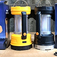 Rechargeable Camping Lantern In Green/Black/Orange