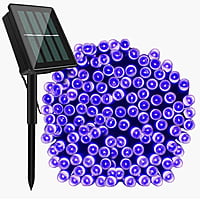 Blue Outdoor Solar String Lights,8 Modes WONFAST Waterproof 72ft 200led Solar Christmas Fairy Lights Ambiance