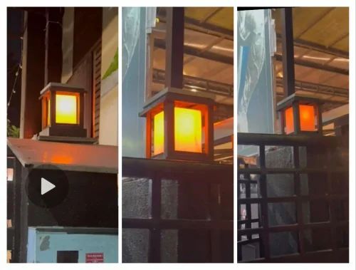 Farm House Model Garden  Gate Lamp