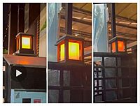 Farm House Model Garden  Gate Lamp