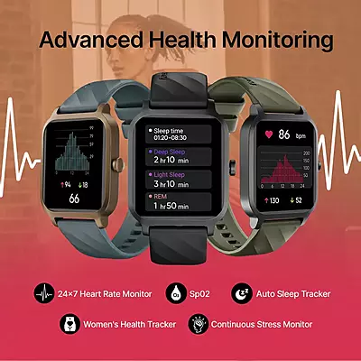 Fastrack Revoltt FS1-1.83''BT Calling Fast Charge 110+ Sports Mode 200+ WatchFaces IP68 Smartwatch
