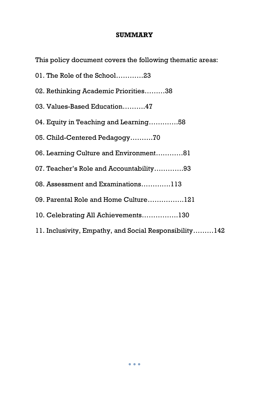 FEP 1.0: Francis Educational Policy