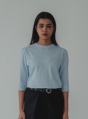 Round Neck Crop Tee