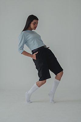 Round Neck Crop Tee