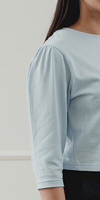 Round Neck Crop Tee