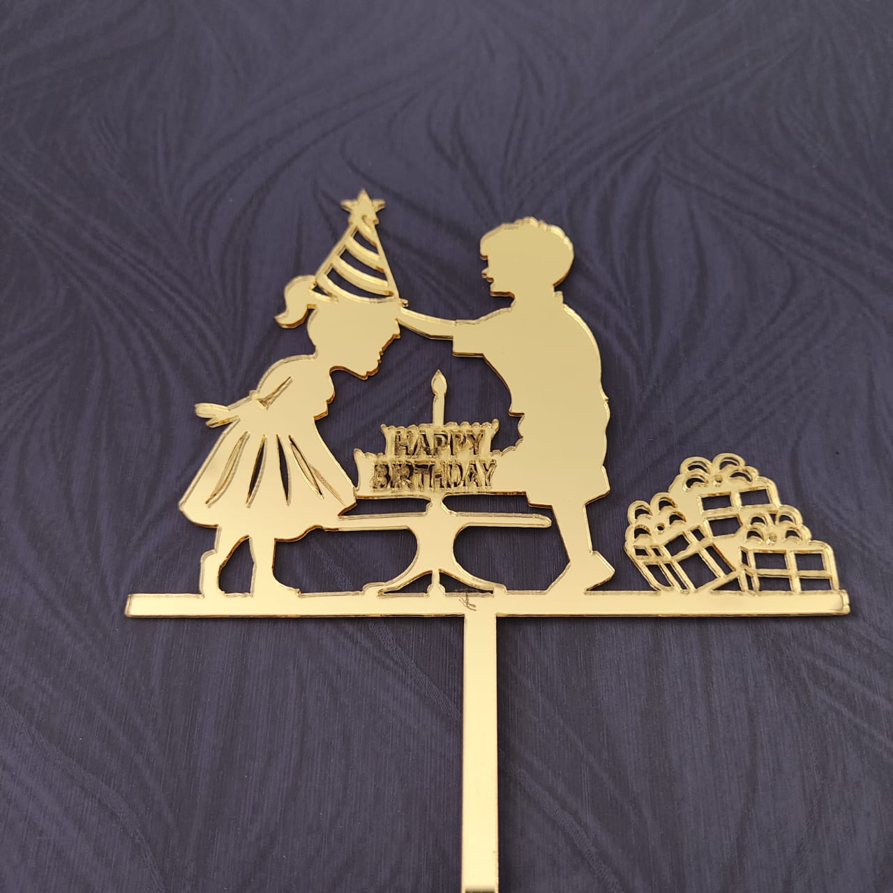 Happy Birthday Acrylic Topper 01 Happy Birthday Acrylic Topper 01