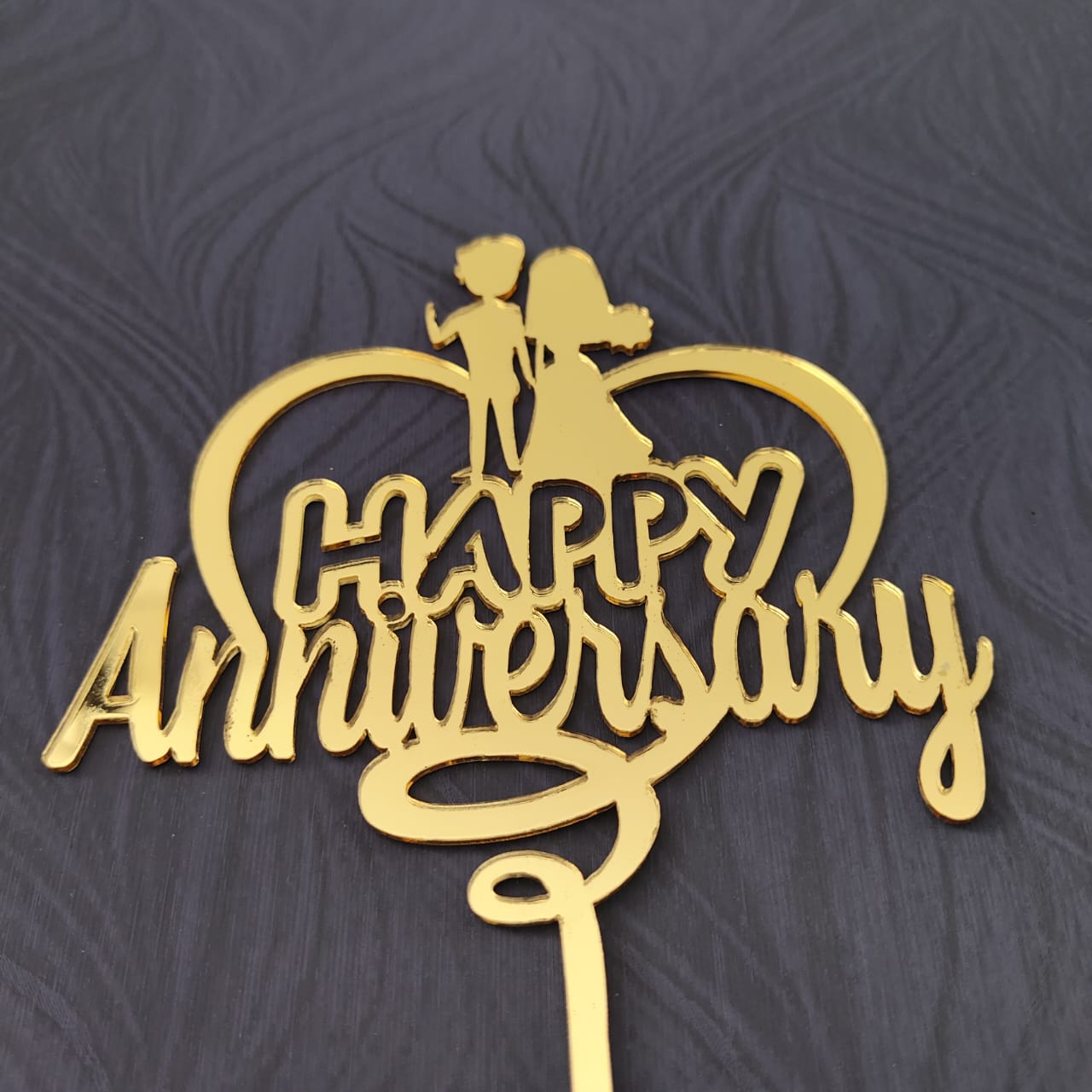 Happy Anniversary Acrylic Topper 01 Happy Anniversary Acrylic Topper 01
