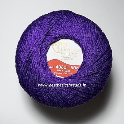 Anchor mercerised 4 ply knitting cotton- Art.4060 Anchor mercerised 4 ply knitting cotton- Art.4060