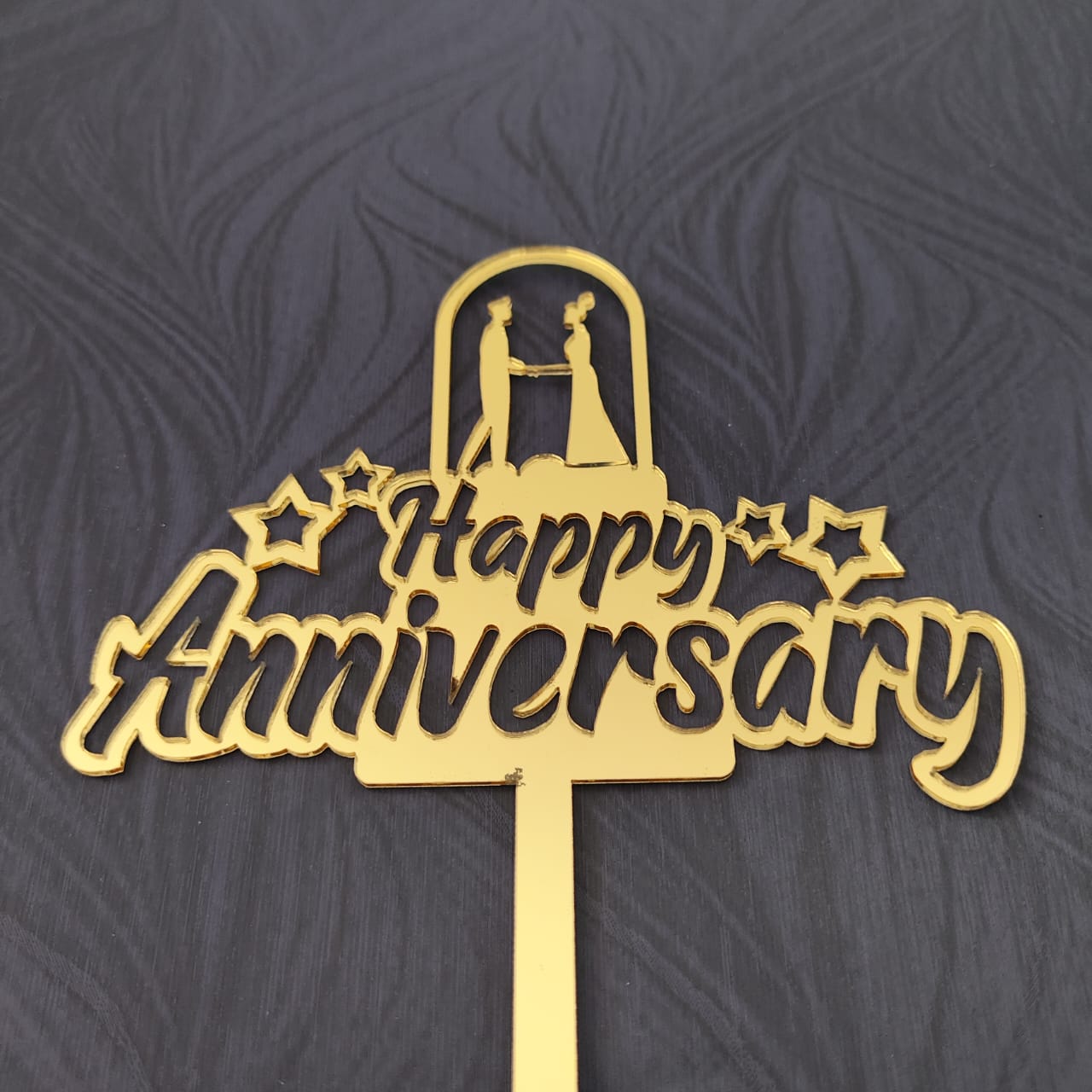 Happy Anniversary Acrylic Topper 02 Happy Anniversary Acrylic Topper 02