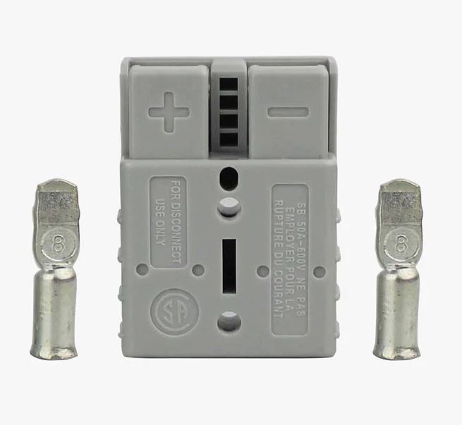 SB50 600V 50A Anderson Power Connector – Grey SB50 600V 50A Anderson Power Connector – Grey