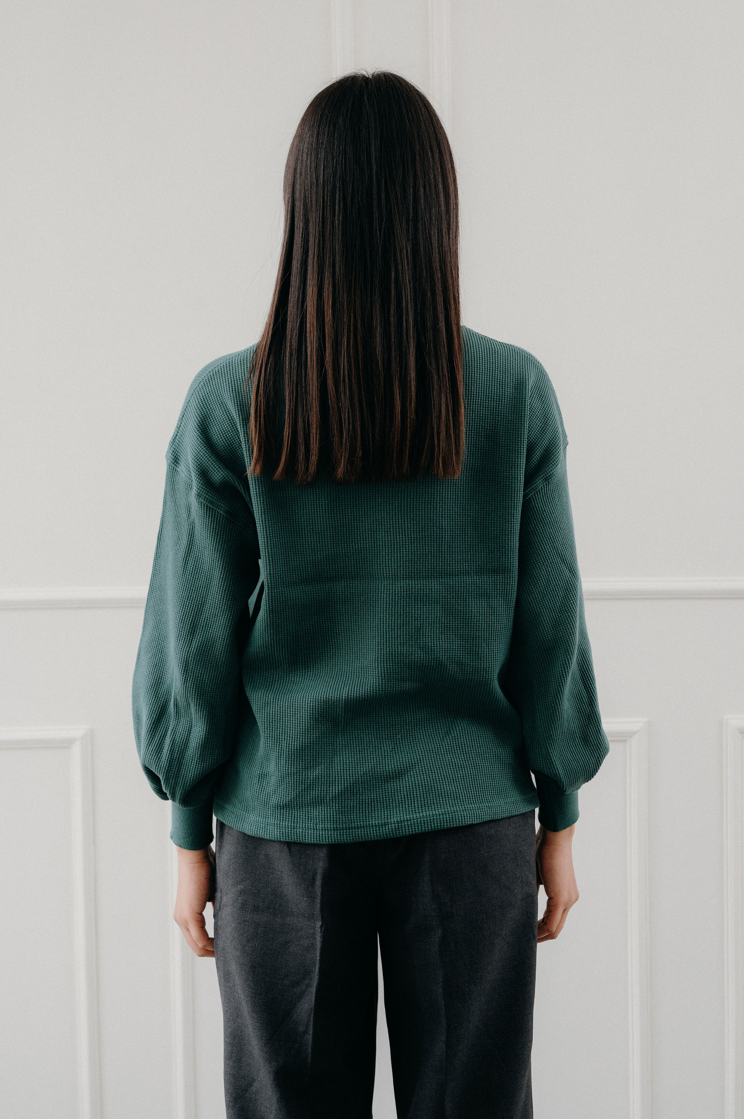 Being Winged - Waffle Knit Sweatshirt