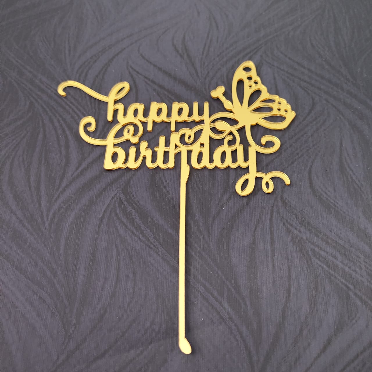 Happy Birthday Acrylic Topper 03 Happy Birthday Acrylic Topper 03