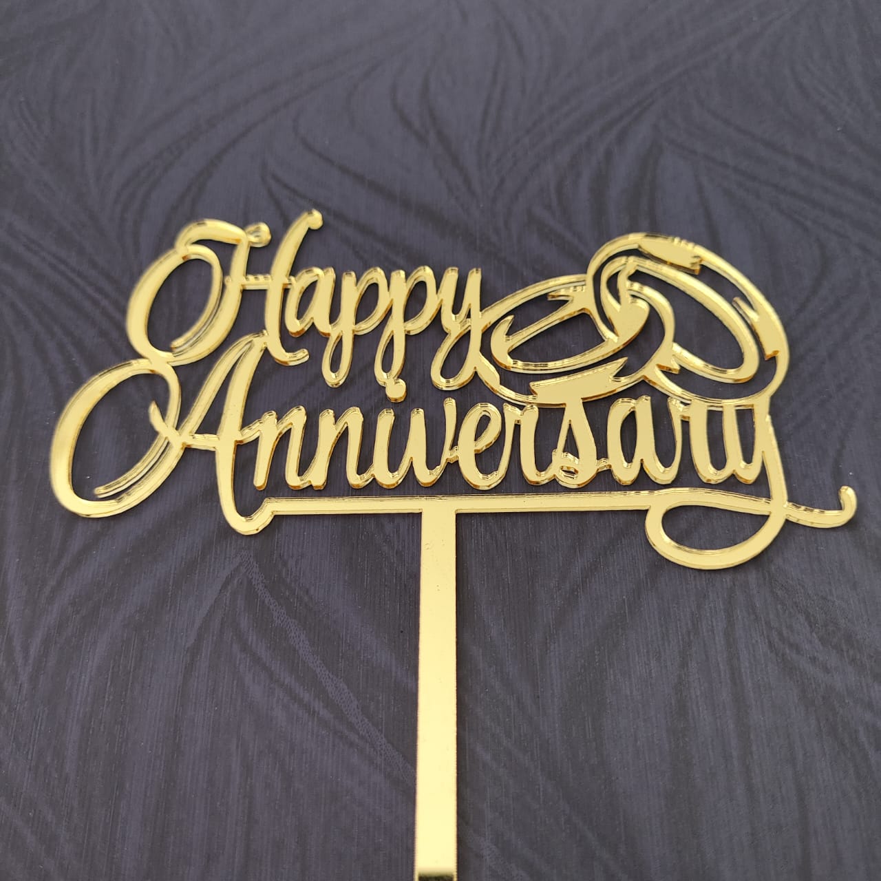 Happy Anniversary Acrylic Topper 03 Happy Anniversary Acrylic Topper 03