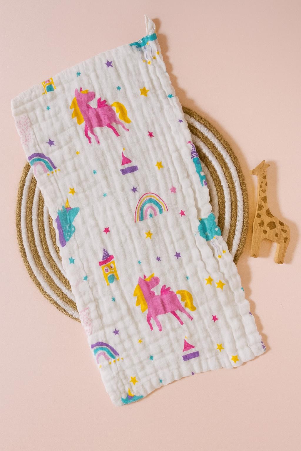 Premium Crinkled Muslin Burp Cloths (Pack of 2)