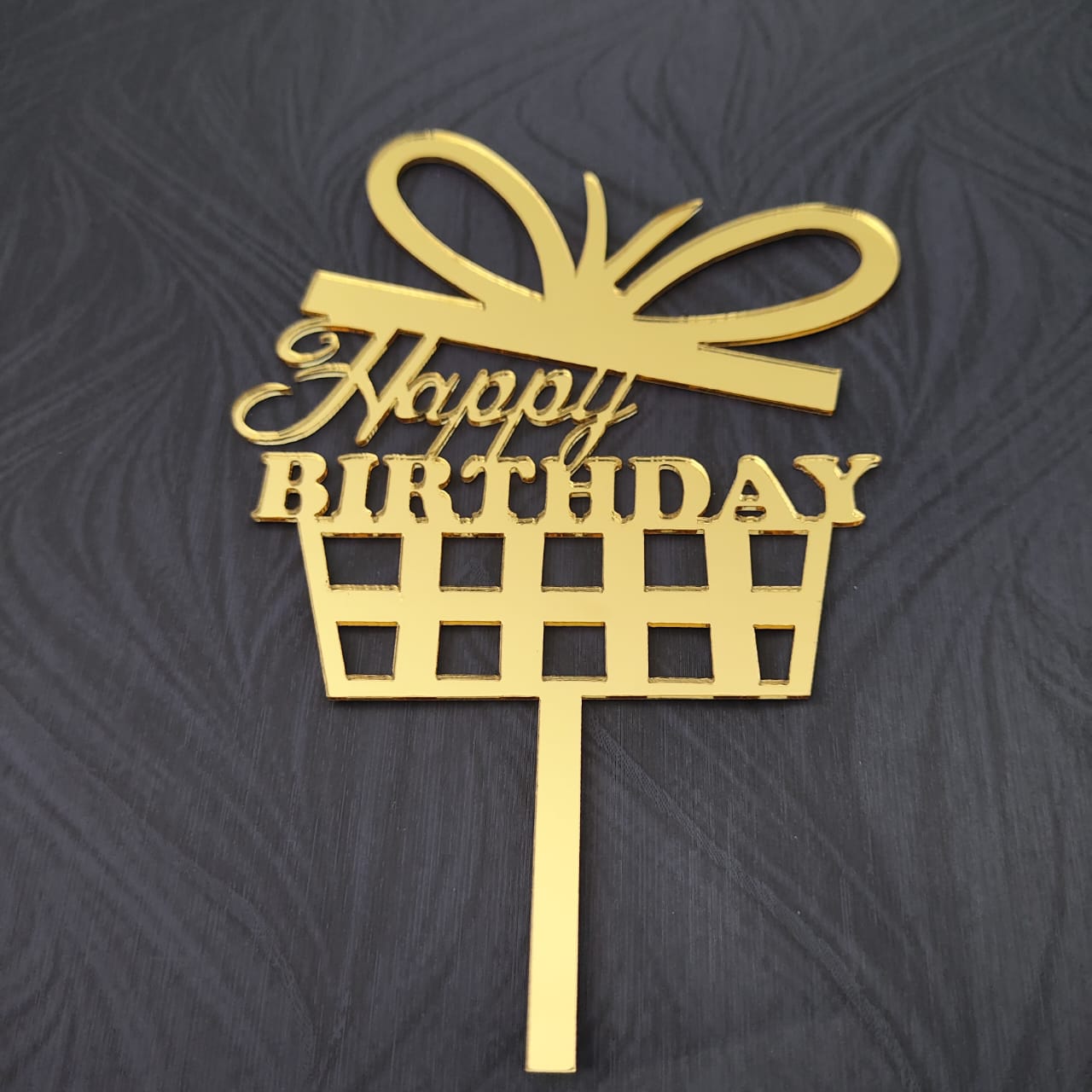 Happy Birthday Acrylic Topper 04 Happy Birthday Acrylic Topper 04