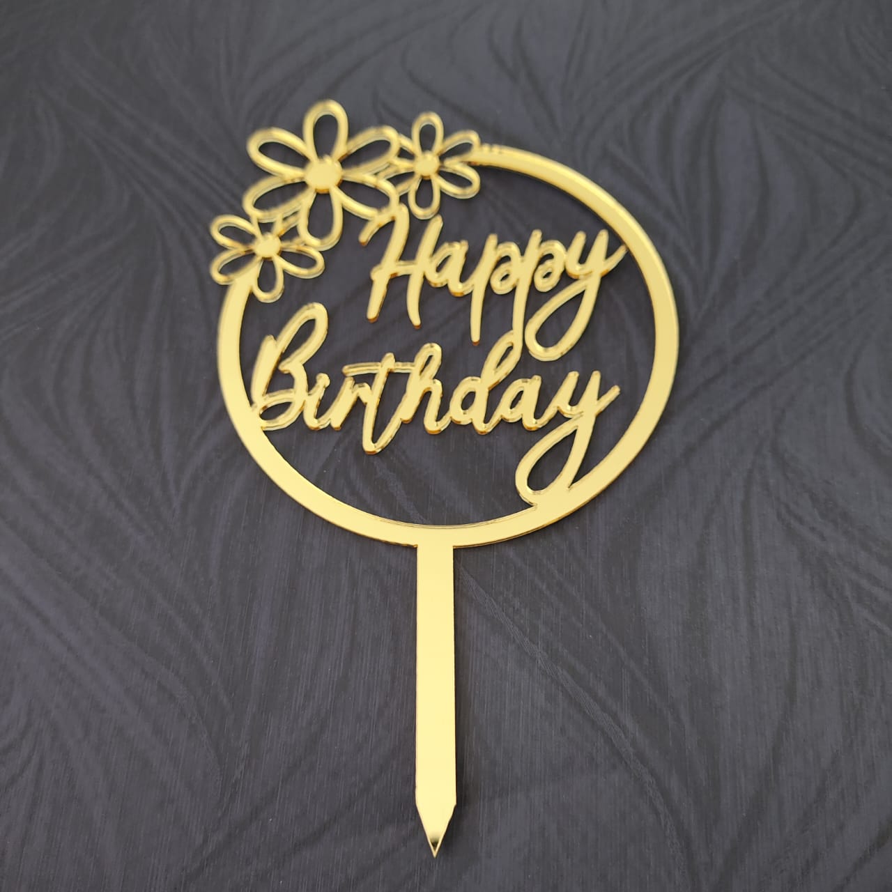 Happy Birthday Acrylic Topper 05 Happy Birthday Acrylic Topper 05