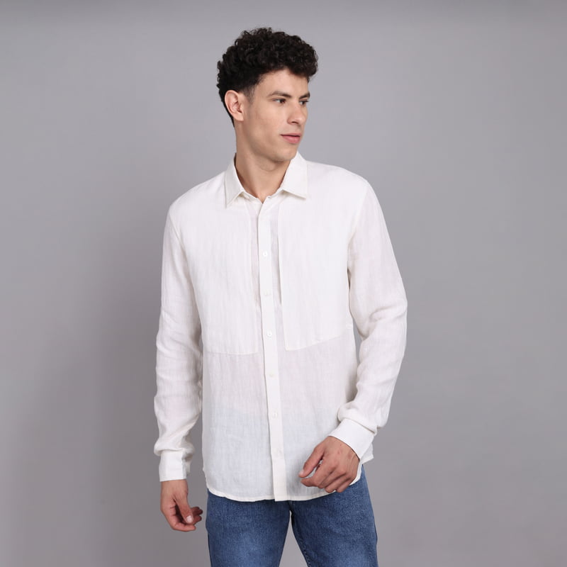 Salus Regular Collared Linen Shirt