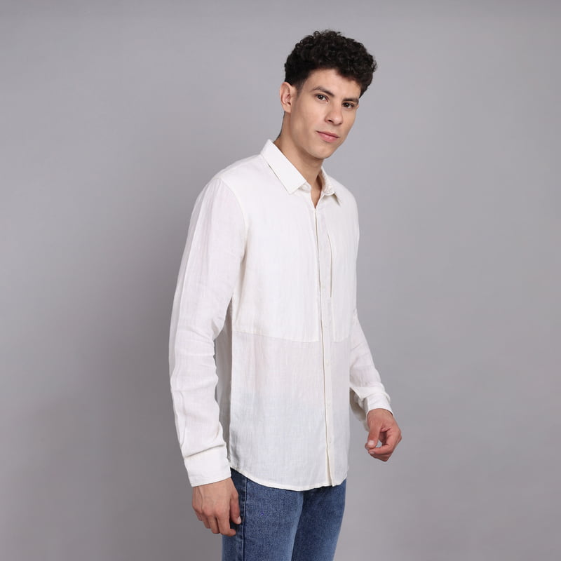 Salus Regular Collared Linen Shirt
