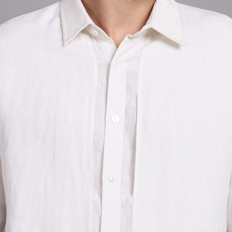 Salus Regular Collared Linen Shirt