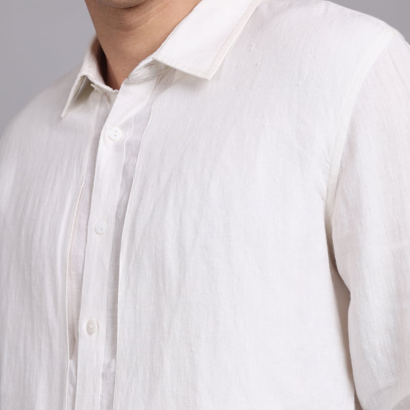 Salus Regular Collared Linen Shirt