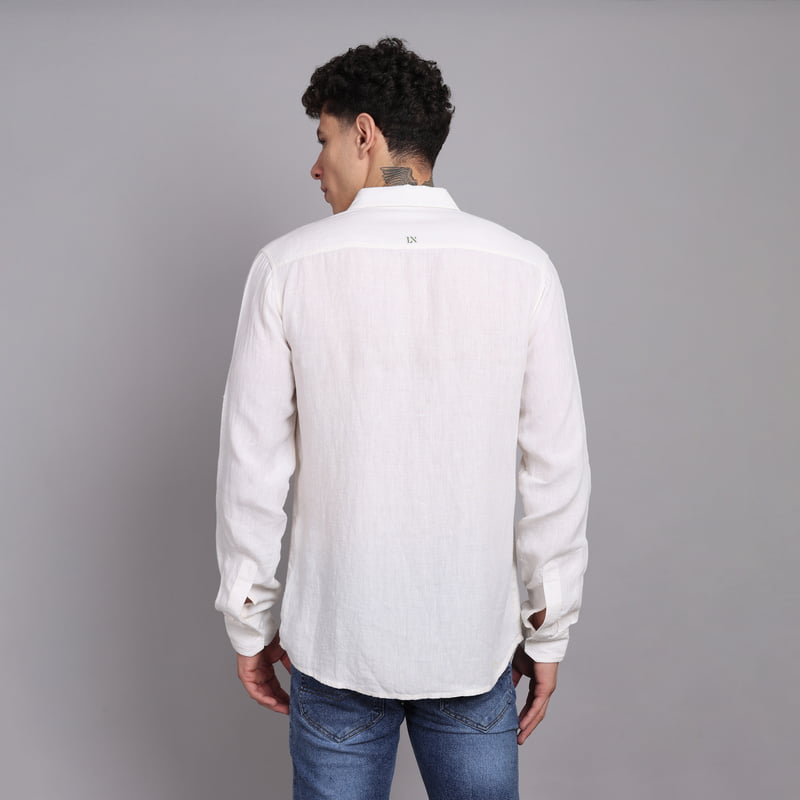 Salus Regular Collared Linen Shirt